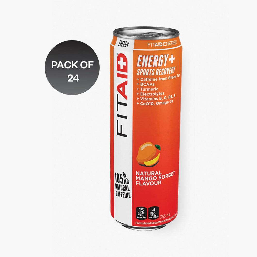 FitAid - Energy + Sports Recovery - Mango Sorbet - 24 x 355ml