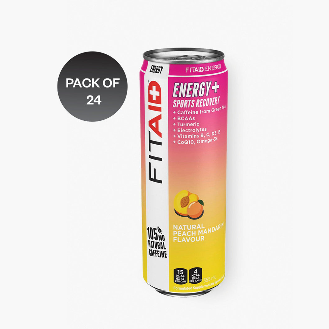 FitAid - Energy + Sports Recovery - Peach Mandarin - 24 x 355ml